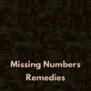 Missing Numbers Remedies