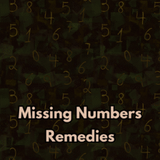Missing Numbers Remedies