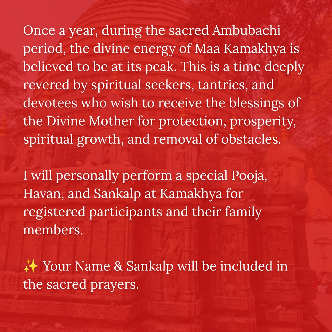 Maa Kamakhya Ambubachi Maha Sankalp Pooja & Havan - Image 2